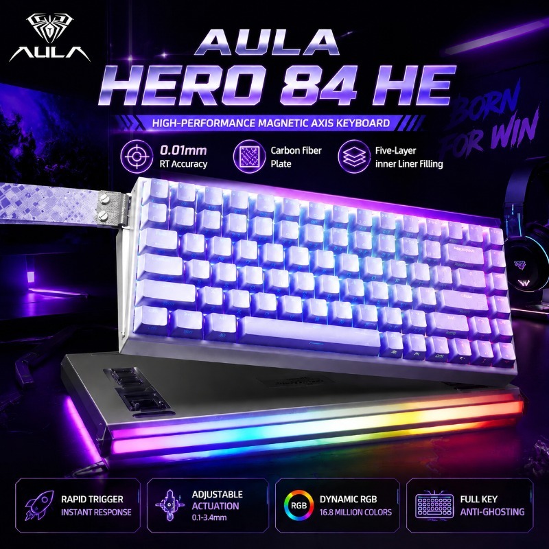Gaming Accessories - Tastiera Meccanica da Gaming AULA HERO84