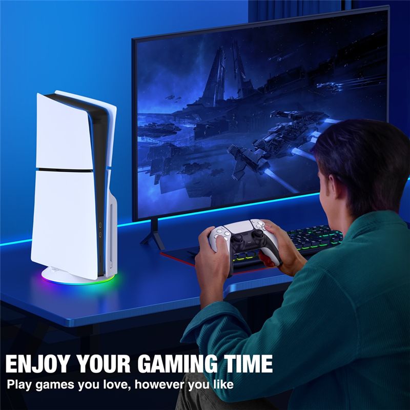 Supporto verticale AED7 con lu - Gaming Accessories Stand recensione e prezzo